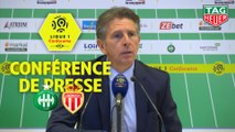 Conférence de presse AS Saint-Etienne - AS Monaco (1-0) : Claude  PUEL (ASSE) - Leonardo JARDIM (ASM) / 2019-20
