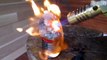 EXPERIMENT - Kinder Surpise egg VS Gas Torch