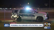 Police: DUI suspect rams into parked Phoenix police SUV