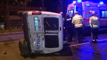 Ankara’da Trafik Kazası, Minibüs Polis Aracına Çarptı: 2’si Polis 4 Yaralı