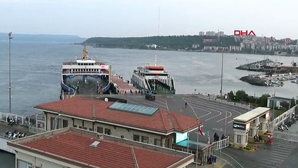 Çanakkale gökçeada ya feribot seferleri iptal edildi