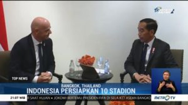 Bertemu Presiden FIFA, Jokowi: Indonesia Siapkan 10 Stadion Gelar Piala Dunia U-20