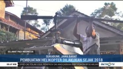 Kesal akan Macet, Tukang Bubut di Sukabumi Rakit Helikopter