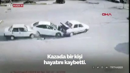 Denizli'de zincirleme trafik kazası: 1 ölü, 1 yaralı
