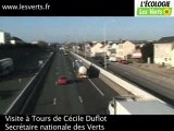 10 voies en coeur de ville, Cécile Duflot à Tours