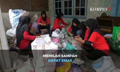 Wih! Cuma Memilah Sampah Dapat Emas
