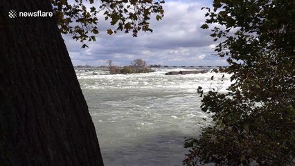 Severe storms at Niagara Falls dislodge famous iron scow after 101 years