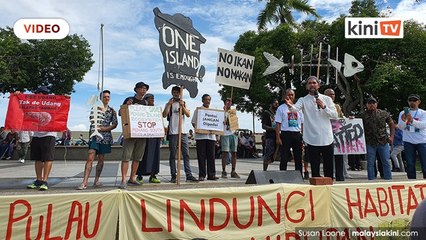 Demo ‘no ikan no makan’ di Pulau Pinang