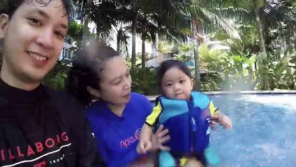 Zac attacks the swimming pool!