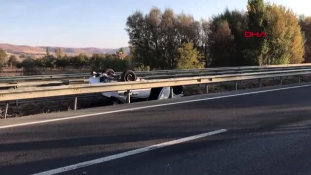 Kırıkkale tır'a çarpan otomobil 70 metre sürüklendi 1 ölü, 5 yaralı