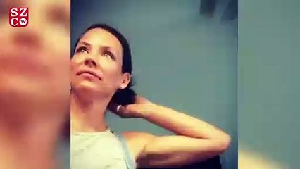 Evangeline Lilly canlı yayında saçlarını kesti