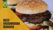 Beef Mushroom Burger | Flame On Hai | Masala TV Show | Irfan Wasti