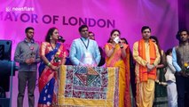 Londoners come together to celebrate Hindu festival Diwali in Trafalgar Square