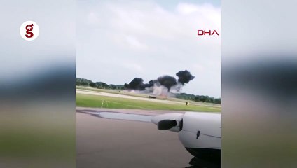 ABD'de gösteri uçağı düştü: 1 ölü