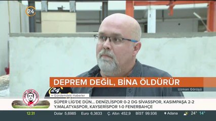 Deprem değil, bina öldürür