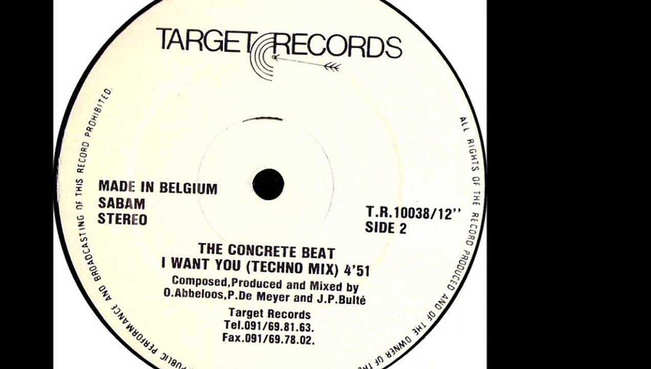 The Concrete Beat - I Want You! (Techno Mix) (B)