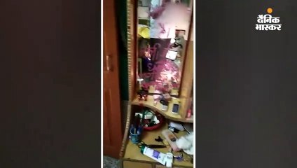 चोरों ने आईने पर लिखा- भाभी जी बहुत अच्छी हैं