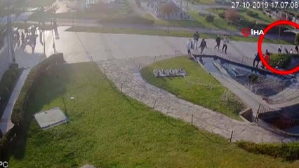 Hırsızlık anı kamerada.