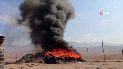 - Afganistan’da 28 ton uyuşturucu yakılarak imha edildi