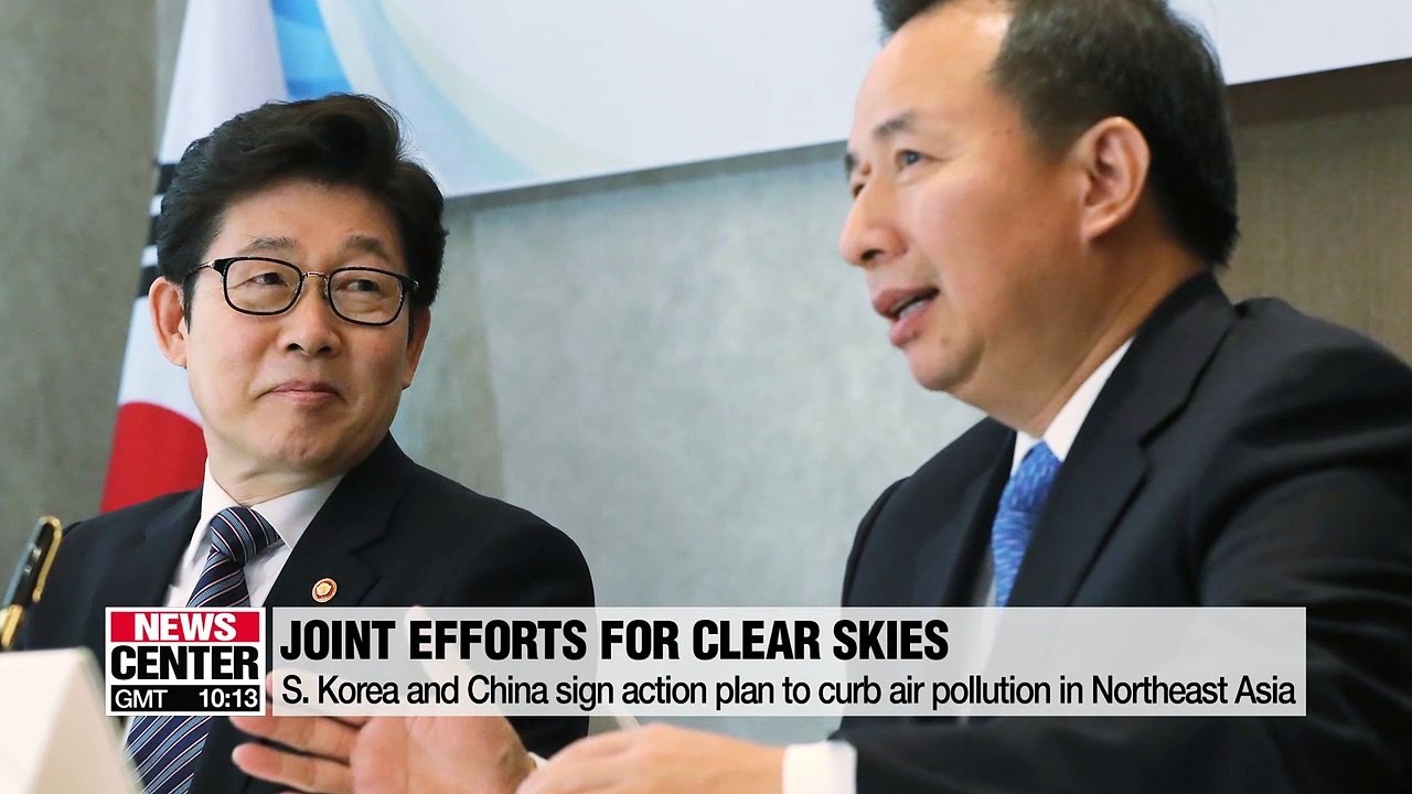 S. Korea-China signs an action plan for clearer sky