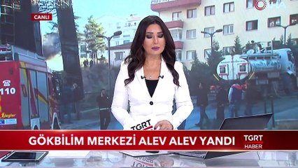 Ankara'daki Ali Kuşcu Gökbilim Merkezi Alev Alev Yandı