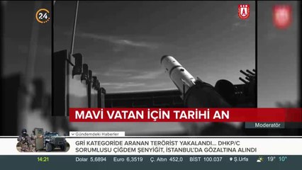 Milli gemiden milli füze atışı gerçekleştirildi