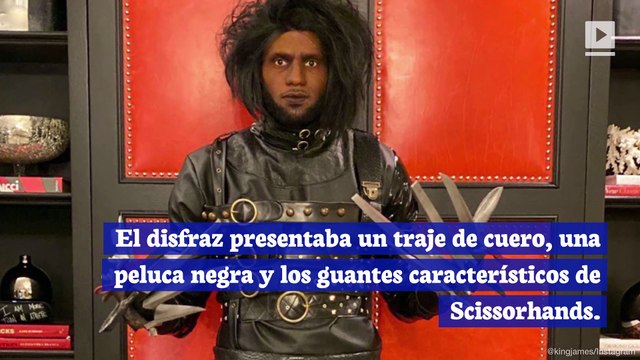 LeBron James se disfrazó de Edward Scissorhands para Halloween