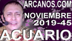 ACUARIO NOVIEMBRE 2019 ARCANOS.COM - Horóscopo 3 al 9 de noviembre de 2019 - Semana 45