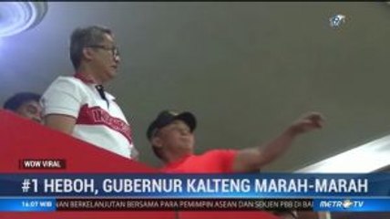 Heboh, Gubernur Kalteng Lempar Botol ke Stadion