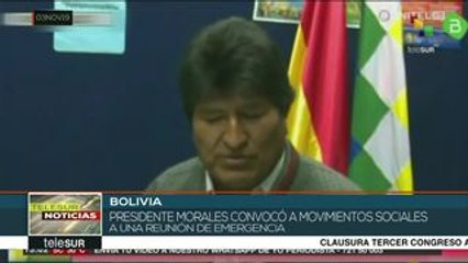 Evo Morales convoca a grupos sociales a cerrar filas ante agresiones