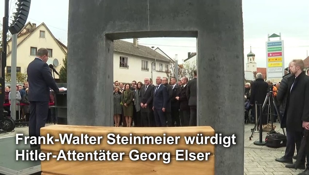 Steinmeier würdigt Hitler-Attentäter Georg Elser