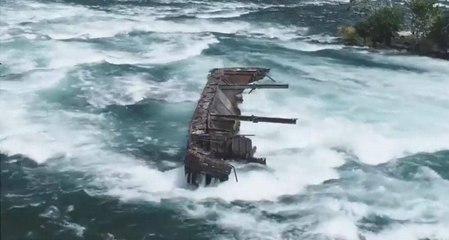 شاهد: تحرك قارب عالق منذ 100 عام أعلى شلالات نياجرا