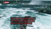 Un bateau coincé dans les chutes du Niagara depuis 101 ans a bougé de plusieurs mètres