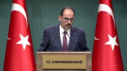 Kalın: "Mültecilerin evlerine gönüllü bir şekilde dönmelerini sağlayacak çalışmaların yapılması...
