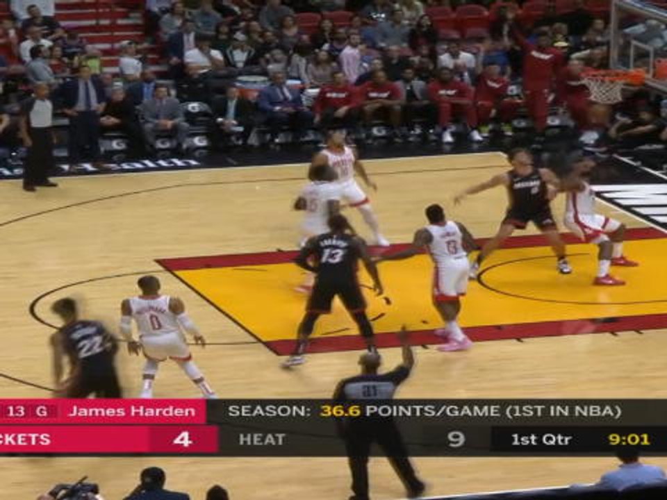 كرة سلّة: الدوري الأميركي للمحترفين: هيوستون روكتس 100-129 ميامي هيت