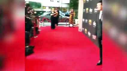 Stella del Carmen,con su padre Hollywood Films Awards