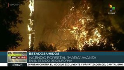 Incendio forestal María avanza en California