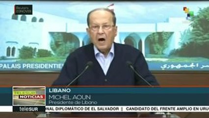 Pide pdte. libanés a ciudadanos apoyo para abatir la corrupción