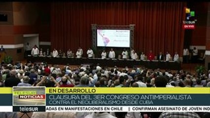 Concluye en La Habana Encuentro Antiimperialista y antineoliberalismo