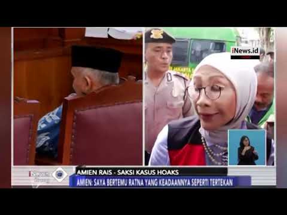 Begini Pengakuan Amien Rais di Sidang Kasus Hoaks Ratna Sarumpaet