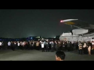 Detik-Detik Jenazah Ani Yudhoyono Tiba di Halim Perdanakusuma usai Diterbangkan dari Singapura