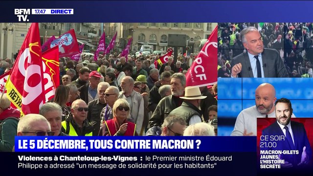 Grève du 5 décembre contre la réforme des retraites: tous contre Emmanuel Macron ? - 04/11