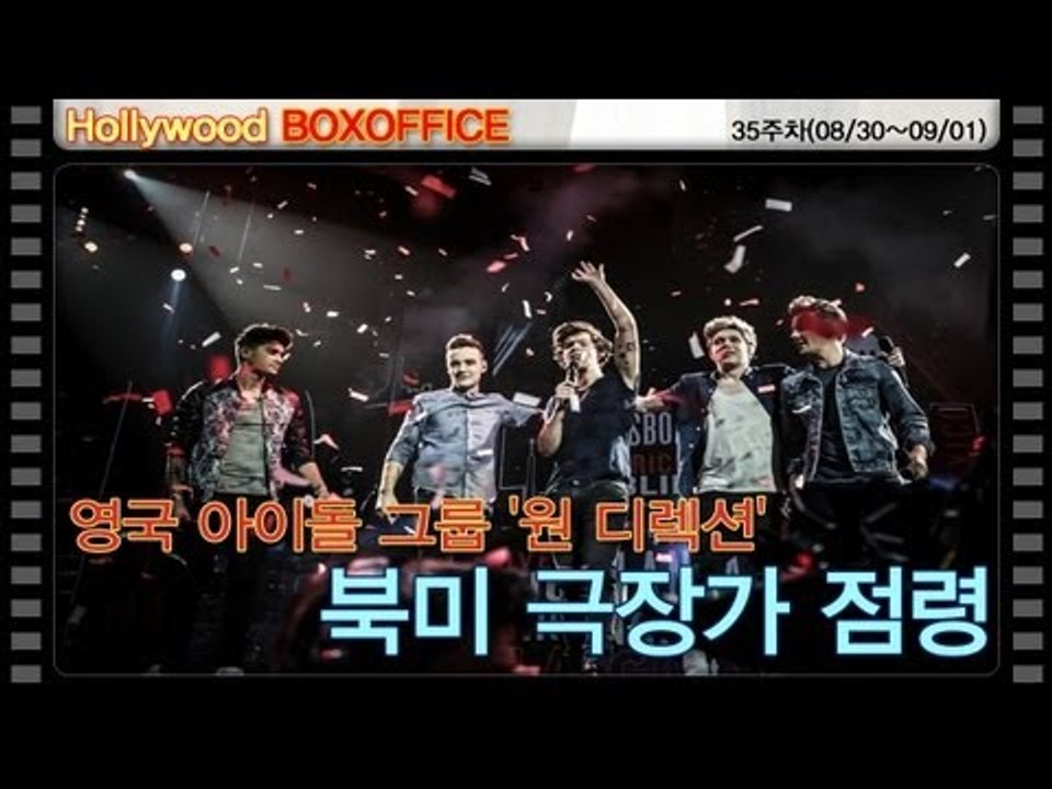 [35주차 북미박스오피스] 영국 아이돌 그룹 '원 디렉션' 북미 극장가 점령