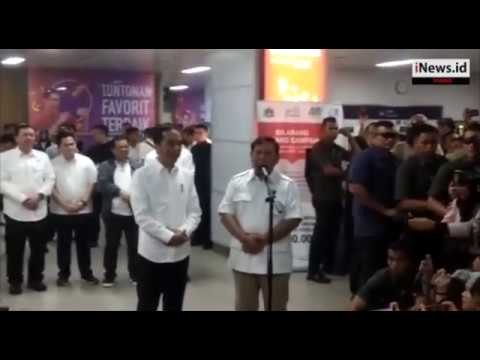 Detik-Detik Prabowo Ucapkan Selamat ke Jokowi