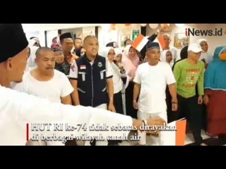 Kemeriahan Jemaah Haji Rayakan HUT ke-74 RI di Tanah Suci