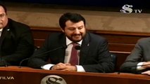 Ilva - Matteo Salvini: «Un operaio Ilva vale 10 Balotelli» - Roma 4.10.19