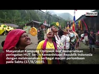 Suasana Perayaan HUT ke-74 RI di Pedalaman Papua, Lomba Makan Kerupuk hingga Memanah