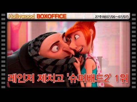 [27주차 북미박스오피스] 레인저 제치고 '슈퍼배드2' 1위