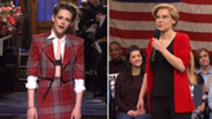 'SNL' Rewind: Kristen Stewart Returns to Host Variety Show, Sketches Highlight Political Issues | THR News