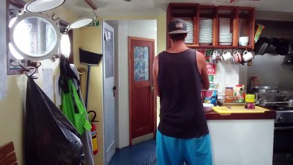 Cozinhar em alto mar não é para qualquer pessoa